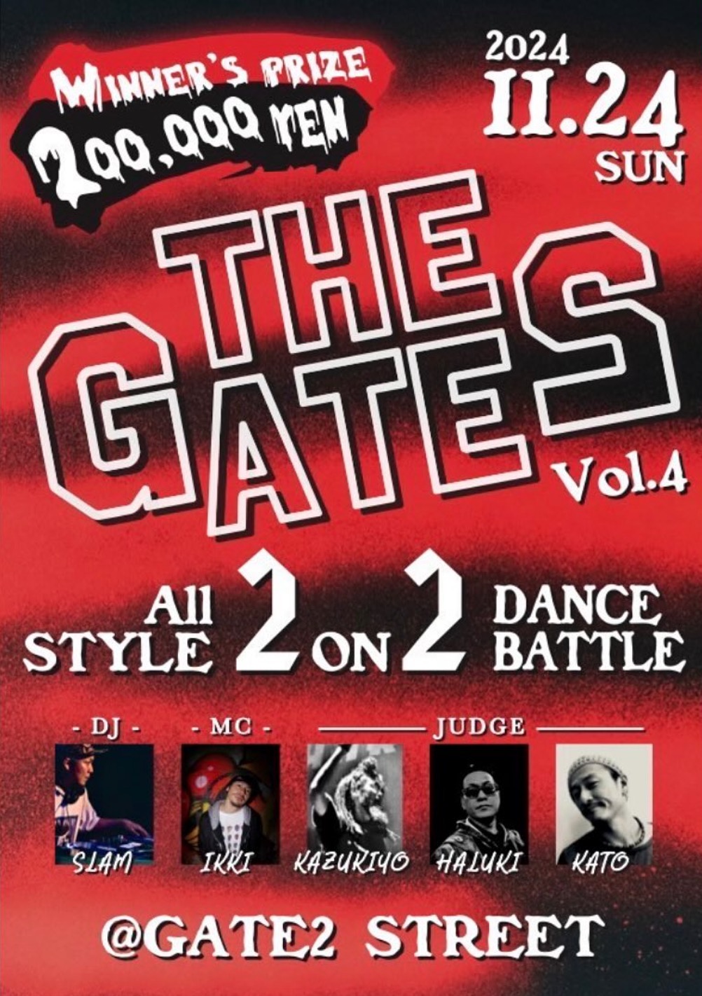 ［11/24］THE GATES vol.4 @ Koza Gate 2 Street