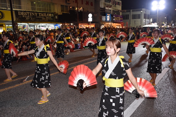 [9/12] Eisa Parade (Michi-junee): Day 1 of the 70th Okinawa Zento Eisa Festival 2025 @ Around Goya Intersection, Okinawa City