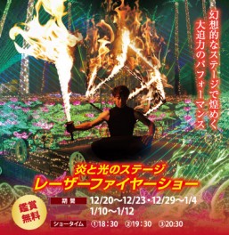 [12/20–12/23 · 12/29–1/4 · 1/10–1/12] Fire & Light Stage: Laser Fire Show @ Southeast Botanical Gardens
