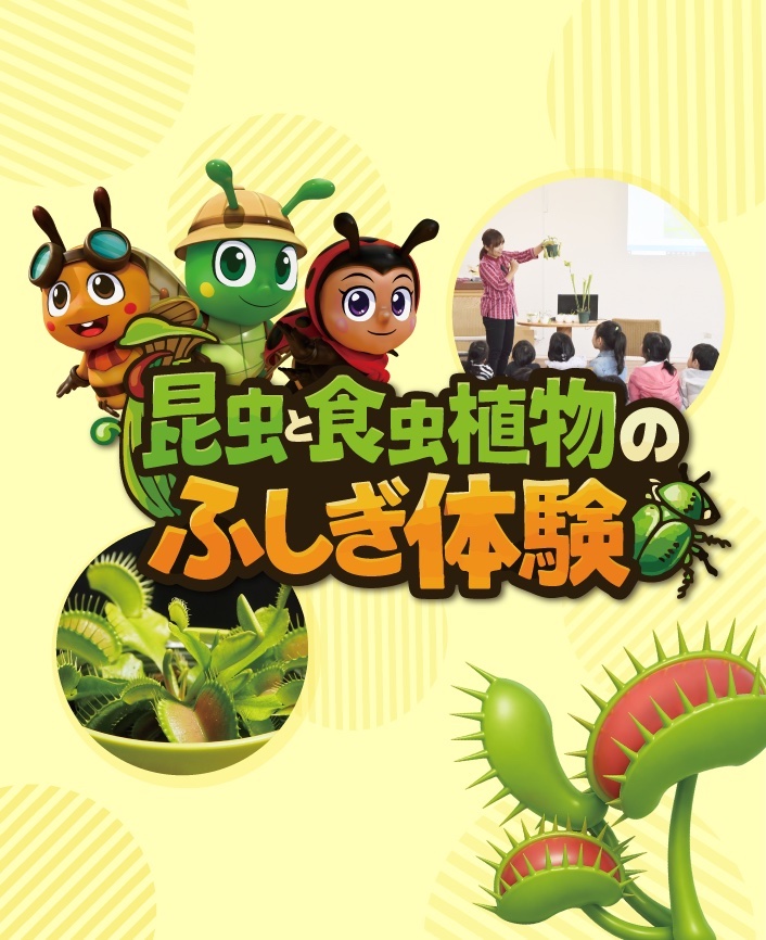 [8/8 - 9・8/15 - 16] 昆虫と食虫植物 のふしぎ体験！＠東南植物楽園